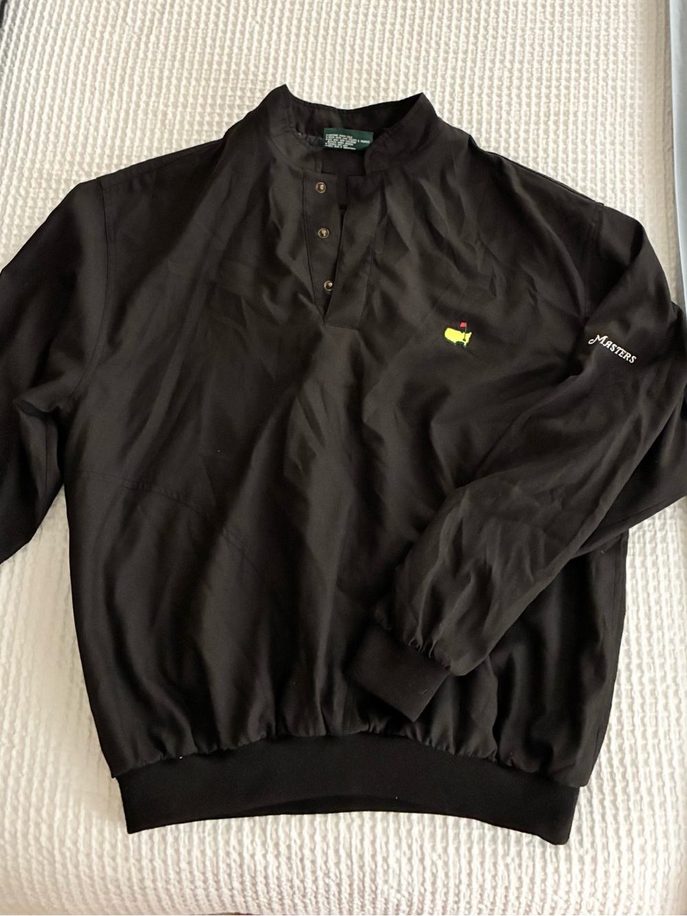 Masters Tournament Black Pullover with Masters Logo